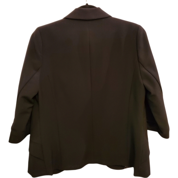 Black 3/4 sleeve blazer - Picture 2 of 3